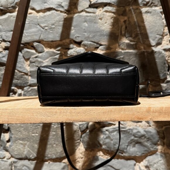 Saint Laurent Black Quilted Loulou Toy Crossbody Bag - Picture 6 of 16